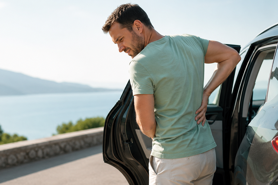 Mal di schiena e cervicale da viaggio: cause e rimedi