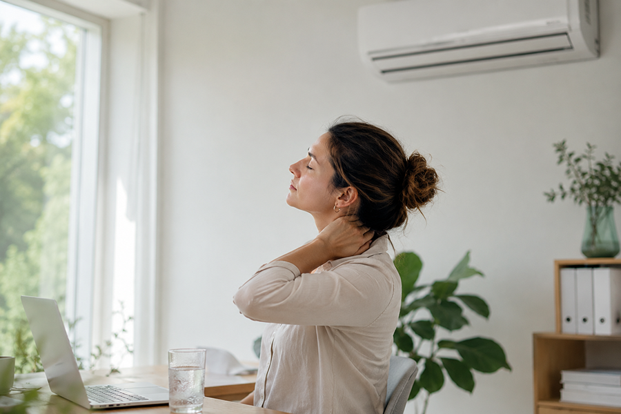 Aria condizionata e dolori muscolari: cause e rimedi